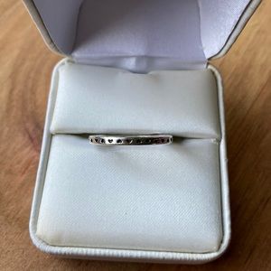 PANDORA Silver Ring with Heart Cutouts